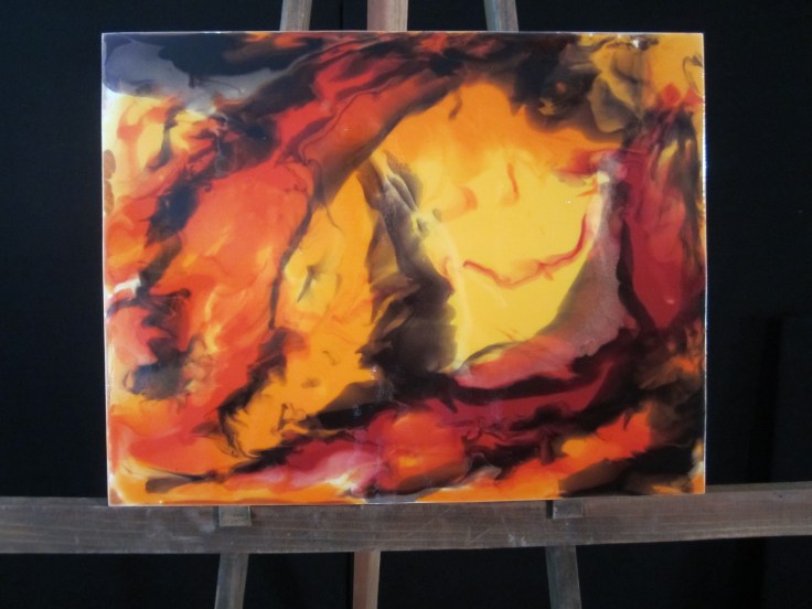 First Luminous Pour Painting Workshop, 2015