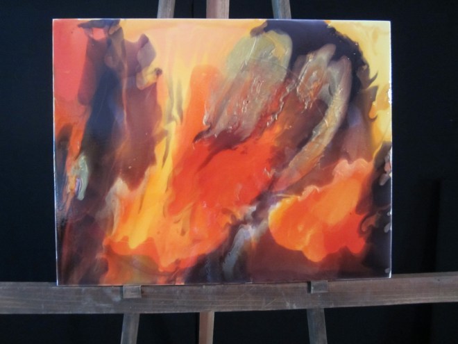First Luminous Pour Painting Workshop, 2015