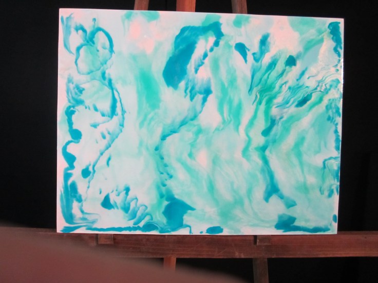 First Luminous Pour Painting Workshop, 2015
